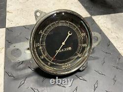 Very Rare 1930's Chrysler Art Deco 5 Crescent Pointer Curved Glass Speedometer