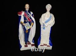 Very Rare 1935 Royal Worcester King George V and Queen Mary Ltd Ed Figurines