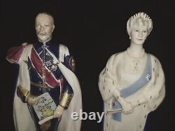 Very Rare 1935 Royal Worcester King George V and Queen Mary Ltd Ed Figurines