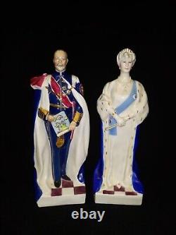 Very Rare 1935 Royal Worcester King George V and Queen Mary Ltd Ed Figurines