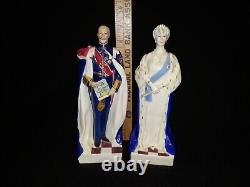 Very Rare 1935 Royal Worcester King George V and Queen Mary Ltd Ed Figurines