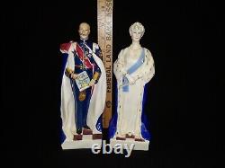 Very Rare 1935 Royal Worcester King George V and Queen Mary Ltd Ed Figurines