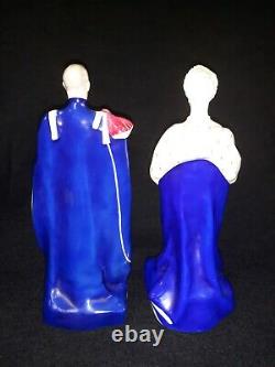 Very Rare 1935 Royal Worcester King George V and Queen Mary Ltd Ed Figurines