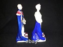 Very Rare 1935 Royal Worcester King George V and Queen Mary Ltd Ed Figurines