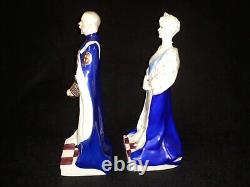 Very Rare 1935 Royal Worcester King George V and Queen Mary Ltd Ed Figurines