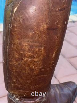 Very Rare 1940's WW2 Imperial Japanese Army Officer Brown Leather Riding Boots
