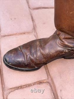 Very Rare 1940's WW2 Imperial Japanese Army Officer Brown Leather Riding Boots