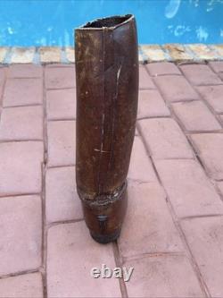 Very Rare 1940's WW2 Imperial Japanese Army Officer Brown Leather Riding Boots