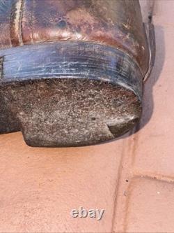 Very Rare 1940's WW2 Imperial Japanese Army Officer Brown Leather Riding Boots