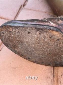 Very Rare 1940's WW2 Imperial Japanese Army Officer Brown Leather Riding Boots