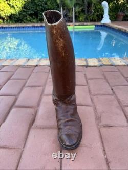 Very Rare 1940's WW2 Imperial Japanese Army Officer Brown Leather Riding Boots