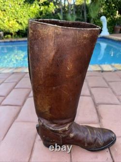 Very Rare 1940's WW2 Imperial Japanese Army Officer Brown Leather Riding Boots
