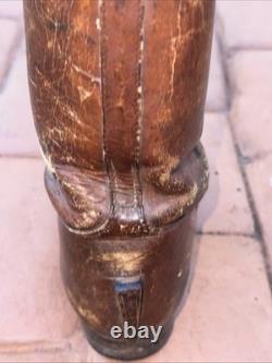 Very Rare 1940's WW2 Imperial Japanese Army Officer Brown Leather Riding Boots