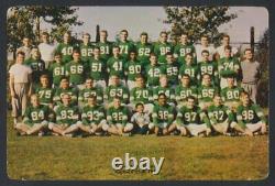 Very Rare 1953 Edmonton Eskimos EE Giant Postcard Vessels Darrell Royal CFL