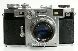 Very Rare 1955 Royal 35 Film Rangefinder Camera with Tominor 50mm f2.8 Lens Read