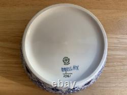 Very Rare 1966 Royal Copenhagen Blue Fluted Full Lace Fruit Basket 1/1061 EUC