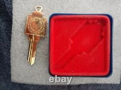 Very Rare 1981 Yale Gold Metal Key Charles & Diana Royal Wedding- Commemorat