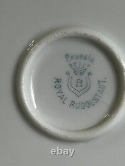 Very Rare 2 Highly Saught After Prussia Royal Rudolstadt 1905-1931 Snack Plates