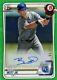 Very Rare 2020 Bobby Witt Jr. Royals 1st Bowman Green Autograph Card # 64 / 99