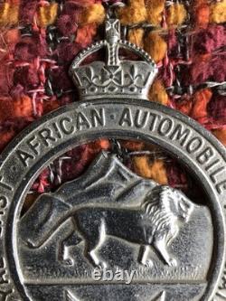 Very Rare 4 digit L4659 1920's antique vintage Royal East African AA car badge