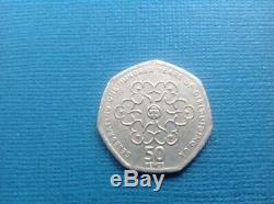 Very Rare 50p Coin 100 Years Of Girl Guiding With Royal Mint Errors