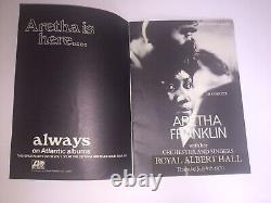 Very Rare ARETHA FRANKLIN Live at The Royal Albert Hall 1970 Programme