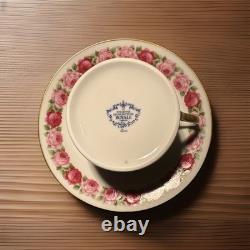 Very Rare Ancienne Manufacture Royale De Limoges 46 pcsRose De Paris