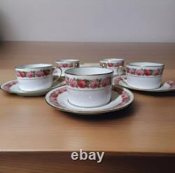 Very Rare Ancienne Manufacture Royale De Limoges 46 pcsRose De Paris