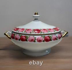 Very Rare Ancienne Manufacture Royale De Limoges 46 pcsRose De Paris