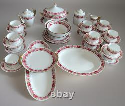 Very Rare Ancienne Manufacture Royale De Limoges 46 pcsRose De Paris