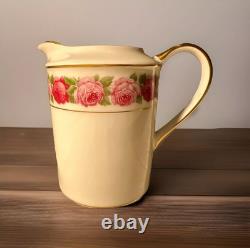 Very Rare Ancienne Manufacture Royale De Limoges 46 pcsRose De Paris
