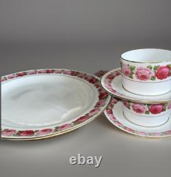 Very Rare Ancienne Manufacture Royale De Limoges 46 pcsRose De Paris