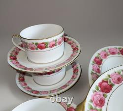 Very Rare Ancienne Manufacture Royale De Limoges 46 pcsRose De Paris