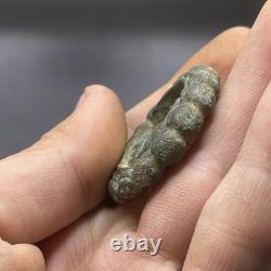 Very Rare Ancient Roman Bronze Queen Royal Figure Carved Amulet