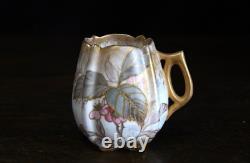 Very Rare Antique 1882 Beautiful Royal Doulton Demitasse Cup Saucer