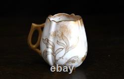 Very Rare Antique 1882 Beautiful Royal Doulton Demitasse Cup Saucer