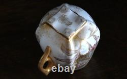 Very Rare Antique 1882 Beautiful Royal Doulton Demitasse Cup Saucer