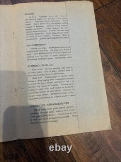 Very Rare Antique 1907 The Royal Tourist Early Car Advertising Brochure Book