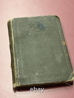 Very Rare Antique 1916-17 Imperial Russian Student Diary Kiev Gymnasium + Map