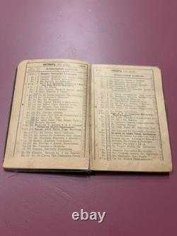 Very Rare Antique 1916-17 Imperial Russian Student Diary Kiev Gymnasium + Map