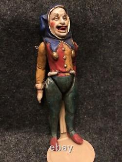 Very Rare Antique Bisque Royal Court Jester Doll 5