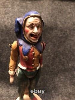 Very Rare Antique Bisque Royal Court Jester Doll 5