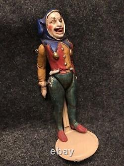 Very Rare Antique Bisque Royal Court Jester Doll 5