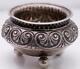 Very Rare Antique Imperial Russian Silver Mustard Holder Hand Hammered c1894