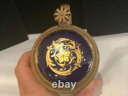 Very Rare Antique Royal Vienna Cobalt Boue Gold Gilt Monk Lidded Stein Nr