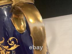 Very Rare Antique Royal Vienna Cobalt Boue Gold Gilt Monk Lidded Stein Nr