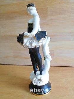 Very Rare Art Deco Royal Worcester Figure Of A Ballet Dancer With Jewelling
