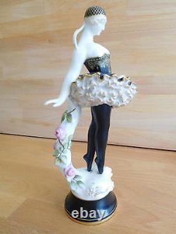 Very Rare Art Deco Royal Worcester Figure Of A Ballet Dancer With Jewelling