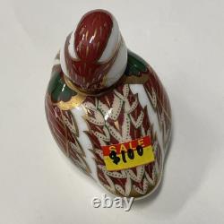 Very Rare Bakewell Duckling Royal Crown Derby Gold Stopper
