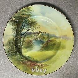 Very Rare! C1928 hand-painted Royal Doulton Castle Series Plates, Set of 8
